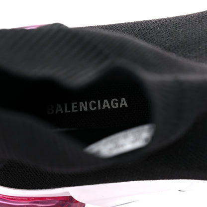 Balenciaga Neoprene Knit Mens Speed Clear Sole Sneakers 9 Black 9 of 10