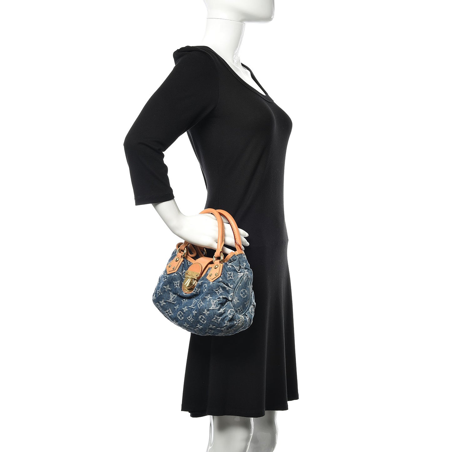 Monogram Denim Pleaty Blue