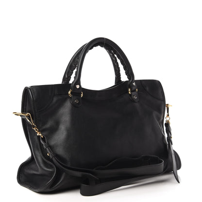 Balenciaga Veau Amp Plate Gold Hardware City Black 3 of 10