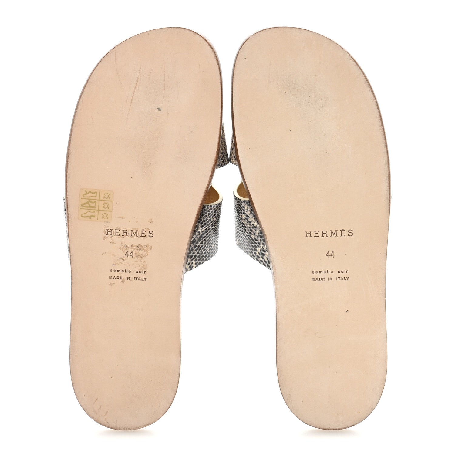 Hermes Lizard Mens Izmir Sandals 44 Ombre 6 of 9