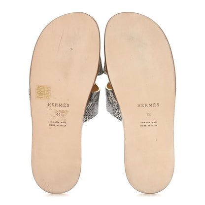 Hermes Lizard Mens Izmir Sandals 44 Ombre 6 of 9