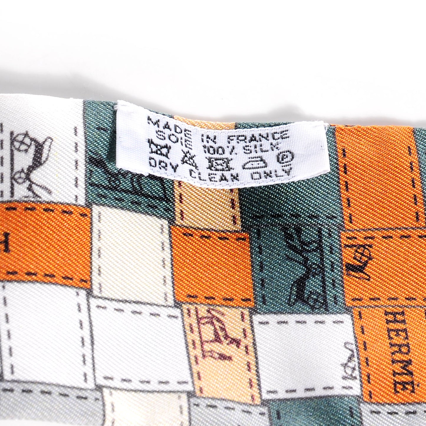 Silk Bolduc Au Carre Twilly Gris Caramel Blanc