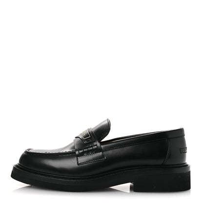 Christian Dior Brushed Calfskin Boy Platform Loafers 35.5 Black 1 of 11