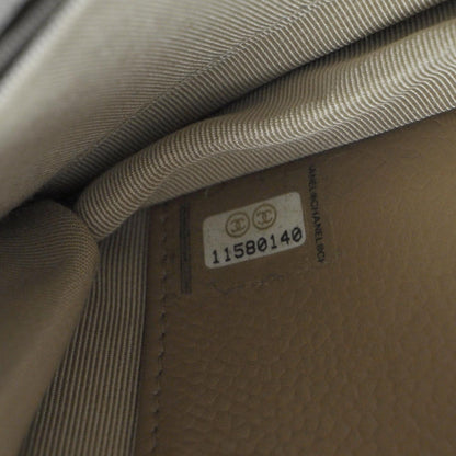 Chanel Caviar Wallet on Chain WOC Beige 9 of 10