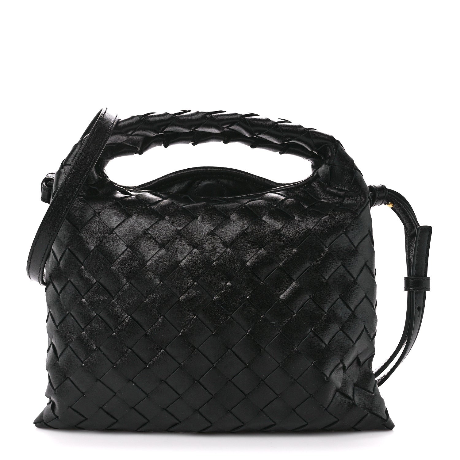 Bottega Veneta Calfskin Intrecciato Mini Hop Black 1 of 10