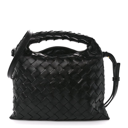 Bottega Veneta Calfskin Intrecciato Mini Hop Black 1 of 10