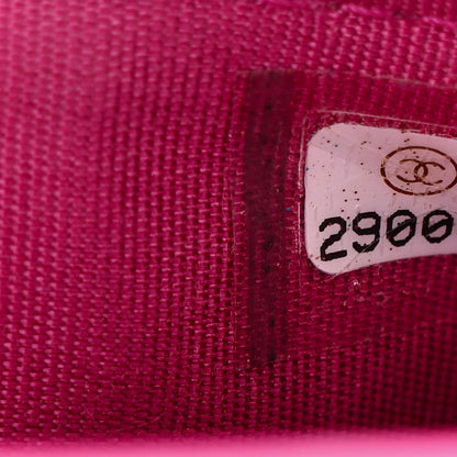 Chanel Tweed Lambskin Quilted Waist Bag With Coin Purse Fuchsia 8 of 15