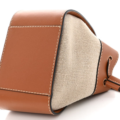 Loewe Calfskin Canvas Mini Hammock Shoulder Bag Natural Tan 10 of 10