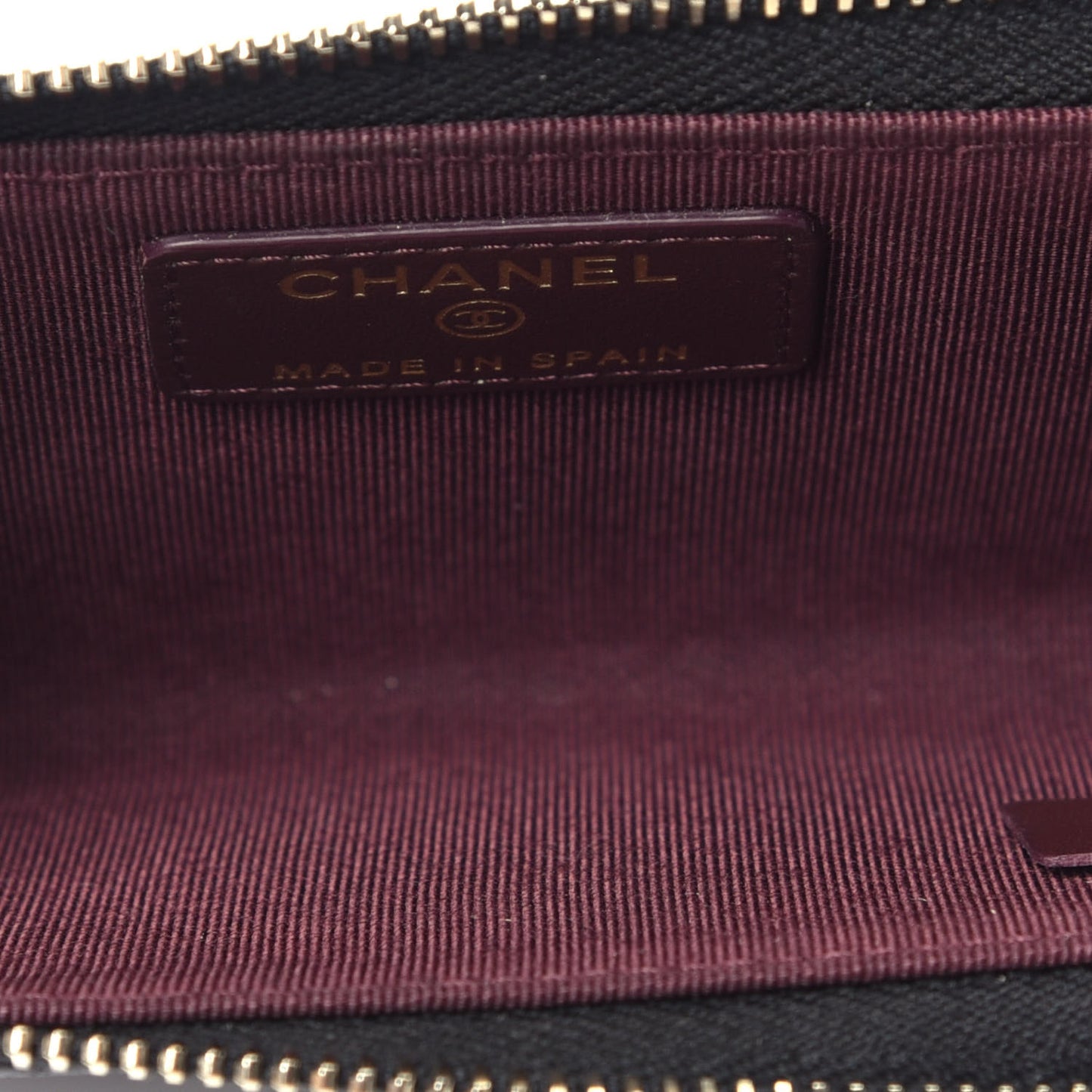 Caviar Quilted Zipped Key Holder Case Black