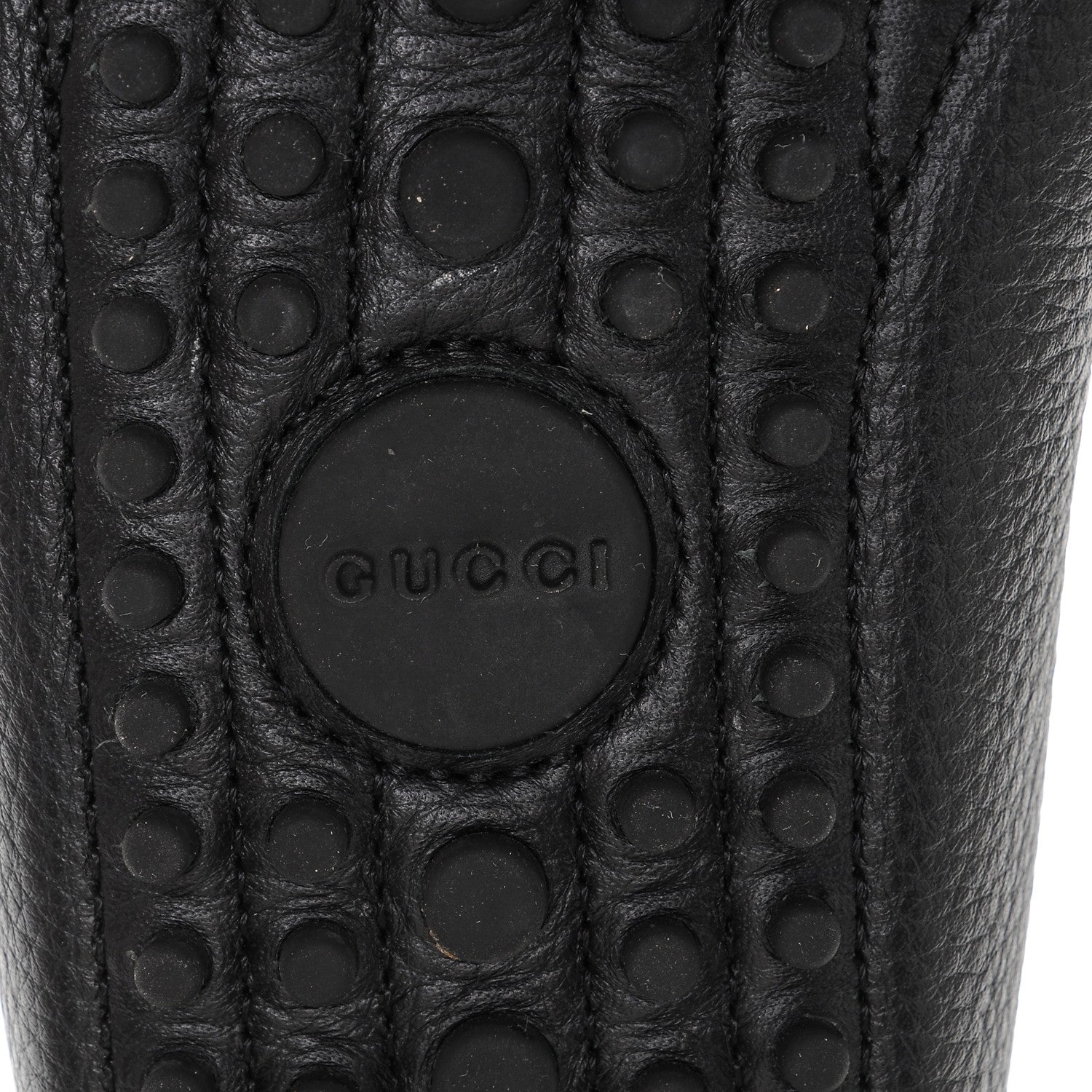 Gucci Road Calfskin Web Womens Horsebit Driver Loafers 38 Black 6 of 7