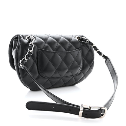 Chanel Calfskin Quilted CC Uniform Flap Belt Bag Black 3 of 11