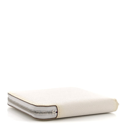 Hermes Epsom Silk'In Compact Wallet New White 4 of 7