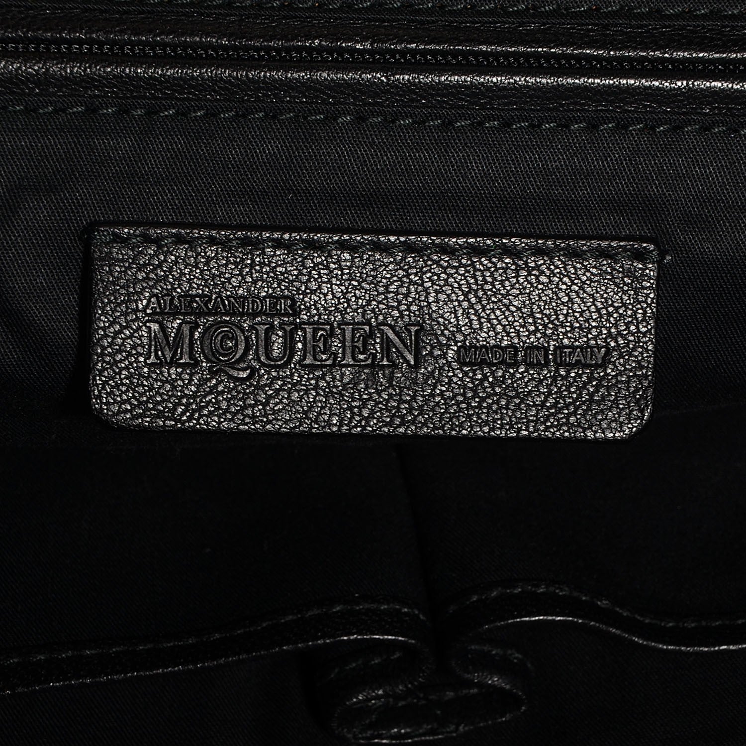 Alexander McQueen Lambskin Large De Manta Tote Black 6 of 9