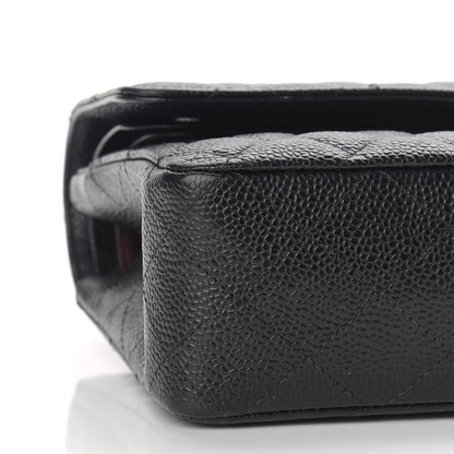 Chanel Caviar Quilted Medium Double Flap Black 8 of 13