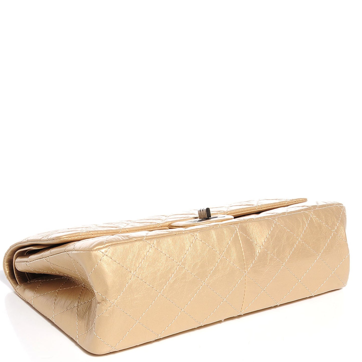 Aged Calfskin 2.55 Reissue 226 Flap Light Gold