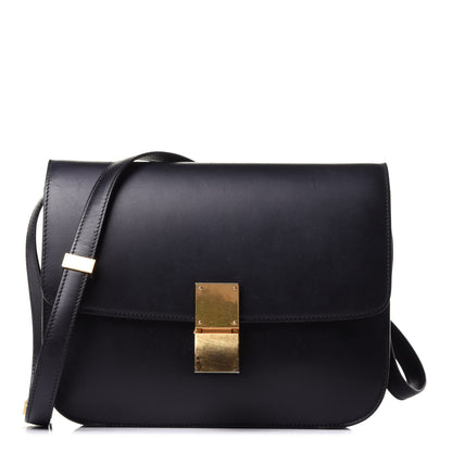 Celine Box Calfskin Medium Classic Box Flap Bag Black 1 of 12