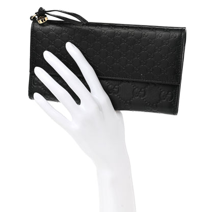 Gucci Guccissima Signature Microguccissima Bree Continental Wallet Black 3 of 10