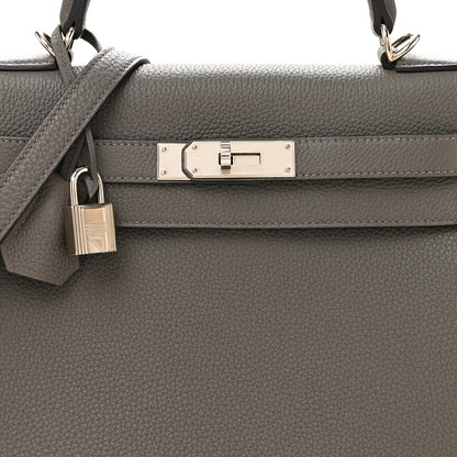 Hermes Togo Kelly Retourne 28 Etain 8 of 13