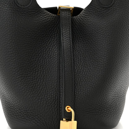 Hermes Taurillon Clemence Picotin Lock 18 PM Black 8 of 11