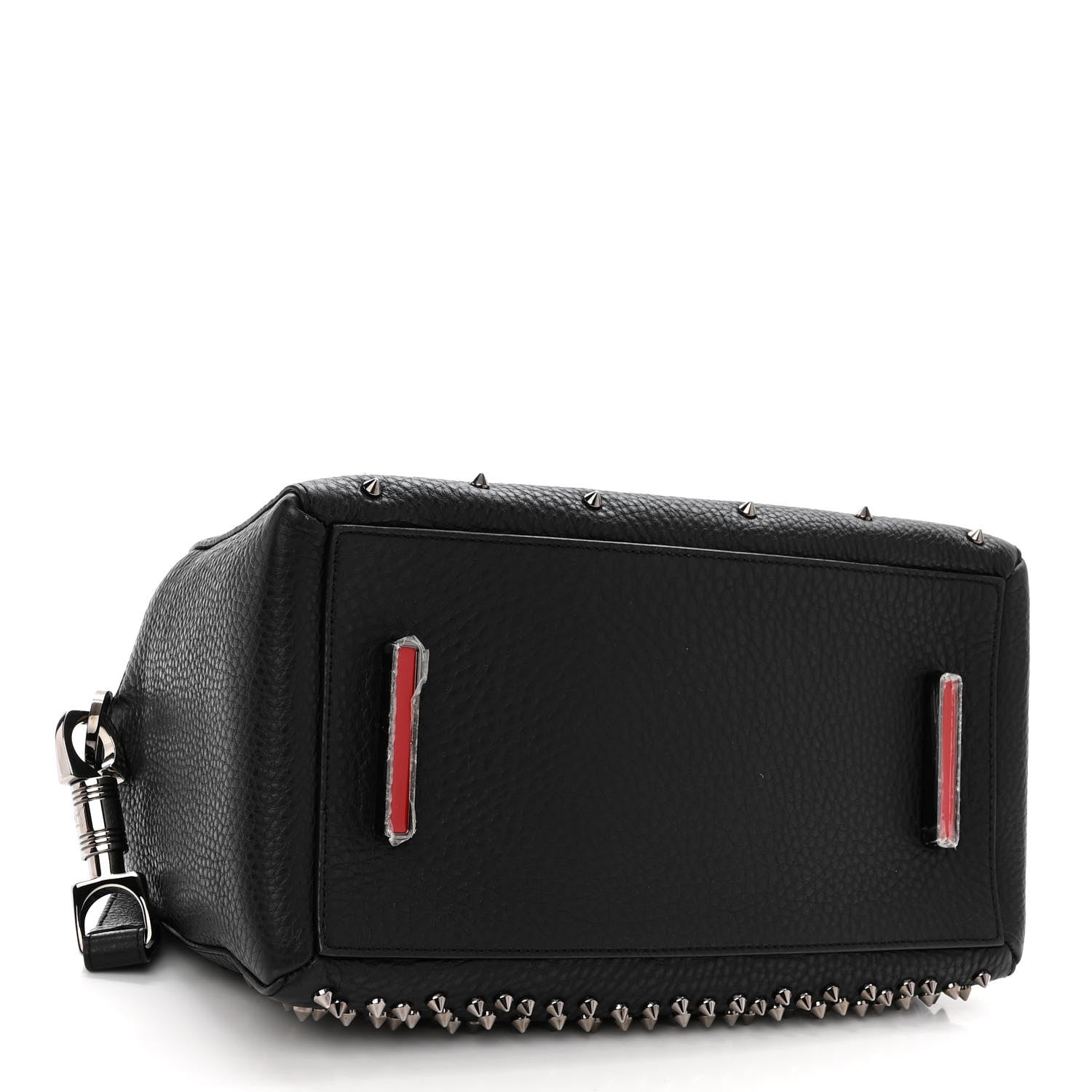 Christian Louboutin Grained Calfskin Studded Panettone Degrade Dome Bag Black 4 of 9