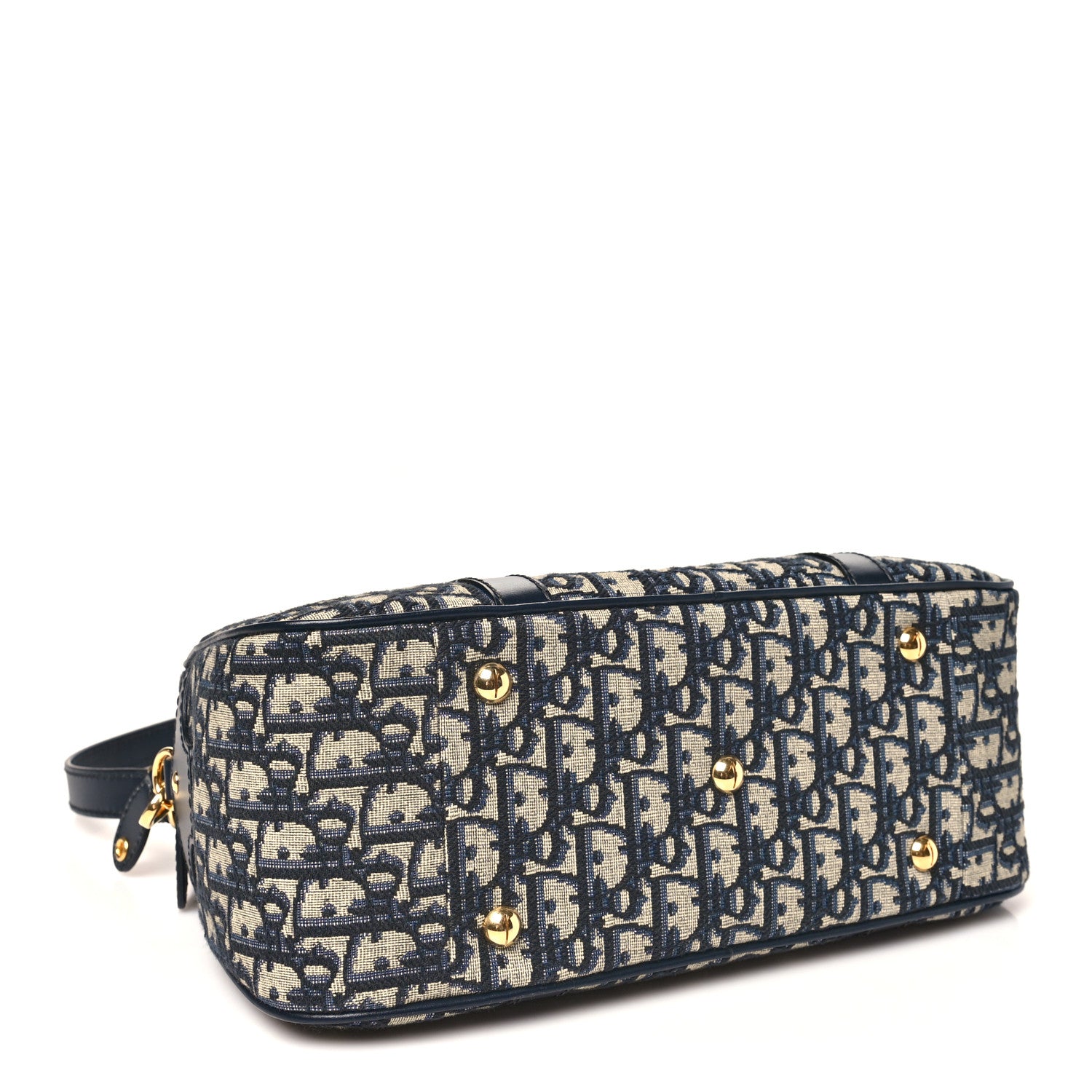 Christian Dior Oblique Large D-Vibe Bowling Bag Navy 1834662