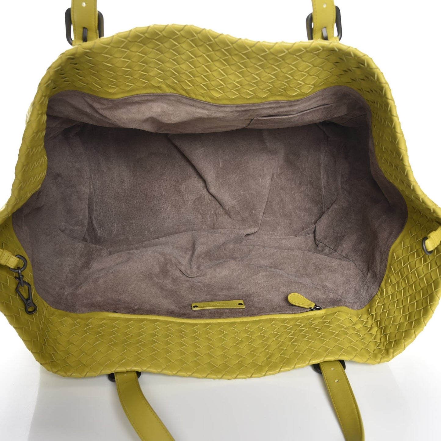 Nappa Intrecciato Large Seamless Tote New Chartreuse