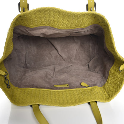 Bottega Veneta Nappa Intrecciato Large Seamless Tote New Chartreuse 6 of 8