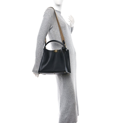 Fendi Vitello Seta Century Medium Peekaboo X-Lite Black Fragola 3 of 16