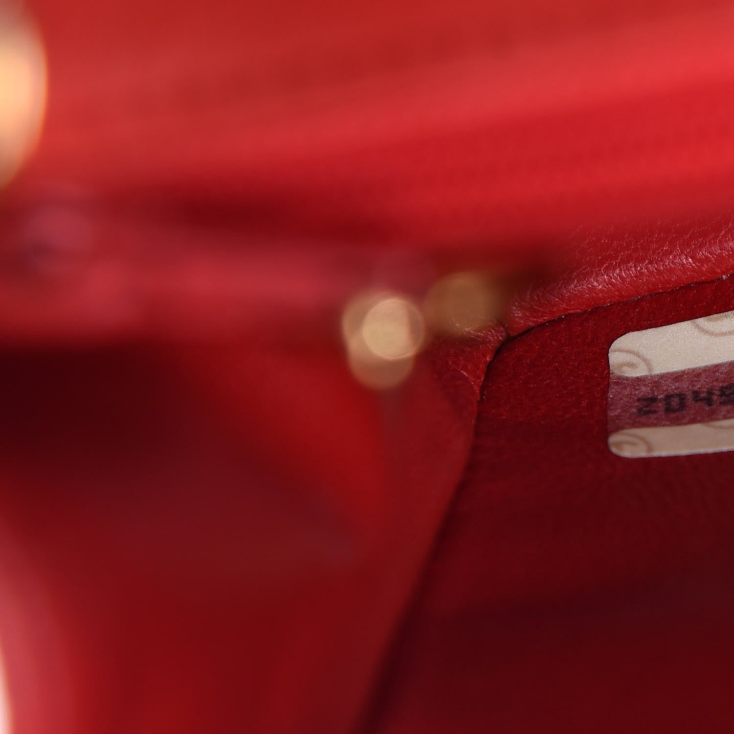 Chanel Lambskin Quilted Mini Square Flap Red 13 of 14