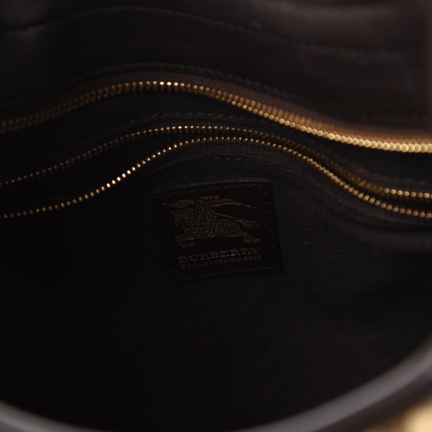 Burberry Calfskin Haymarket Check Chain Strap Hobo Chocolate Brown 9 of 10