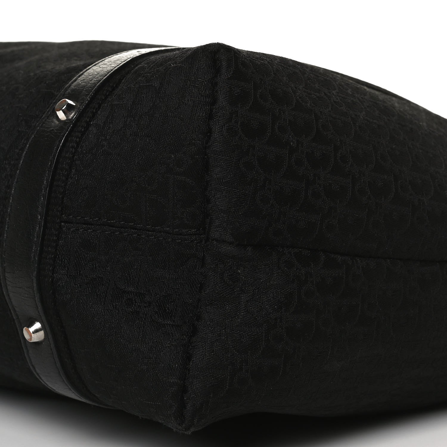 Christian Dior Monogram Vintage Flowers Dome Bag Black 9 of 14