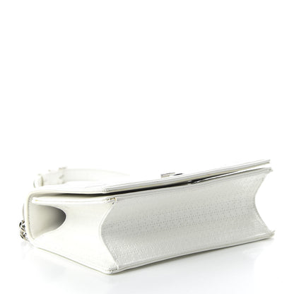 Christian Dior Patent Micro-Cannage Small Diorama Flap Bag White 4 of 9