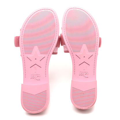 Christian Dior Technical Stretch Fabric Toile De Jouy Dio(r)evolution Slide Sandals 41 Begonia Pink White 6 of 9