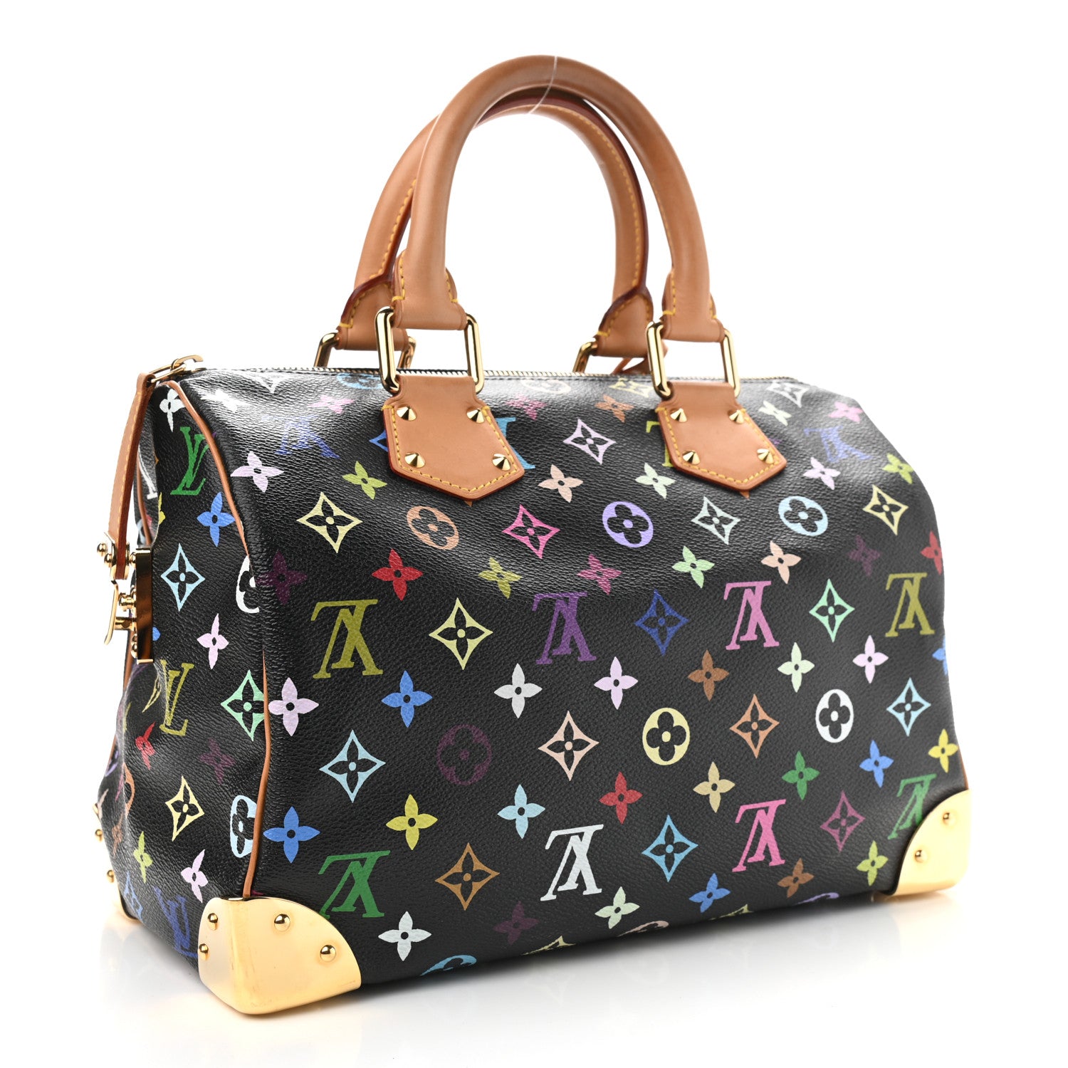 Louis Vuitton Monogram Multicolor Speedy 30 Black 3 of 19