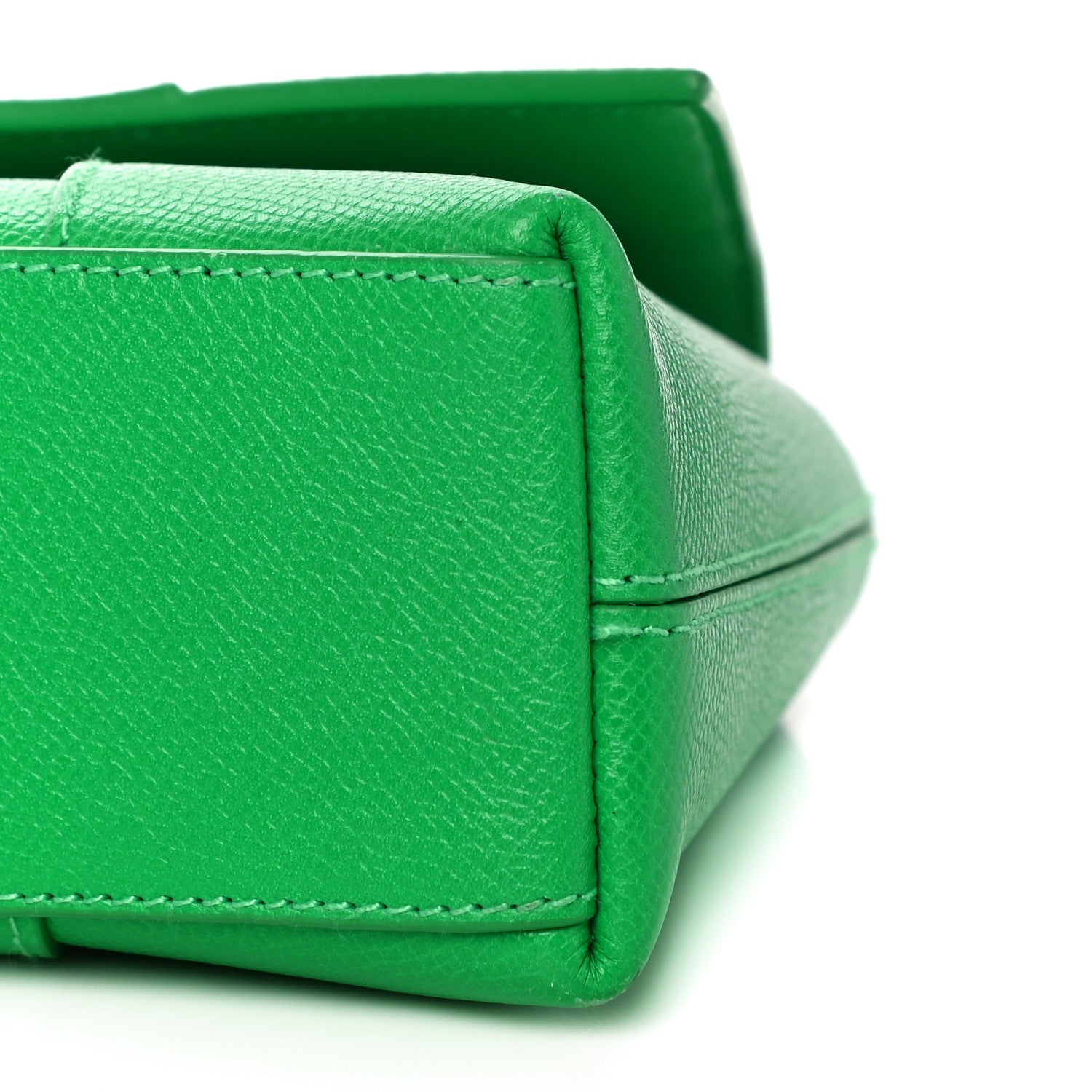 Balenciaga Grained Calfskin XS Downtown Shoulder Bag Vivid Green 10 of 10