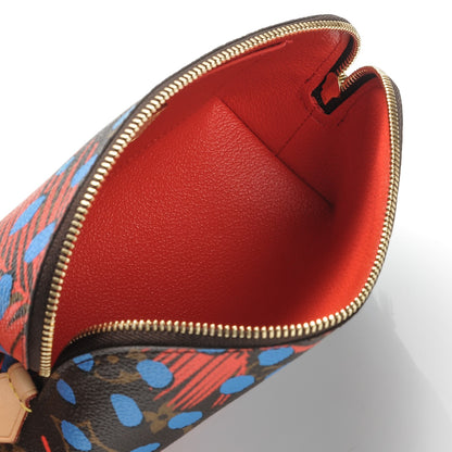 Louis Vuitton Monogram Jungle Dots Cosmetic Pouch Coquelicot Denim 5 of 6