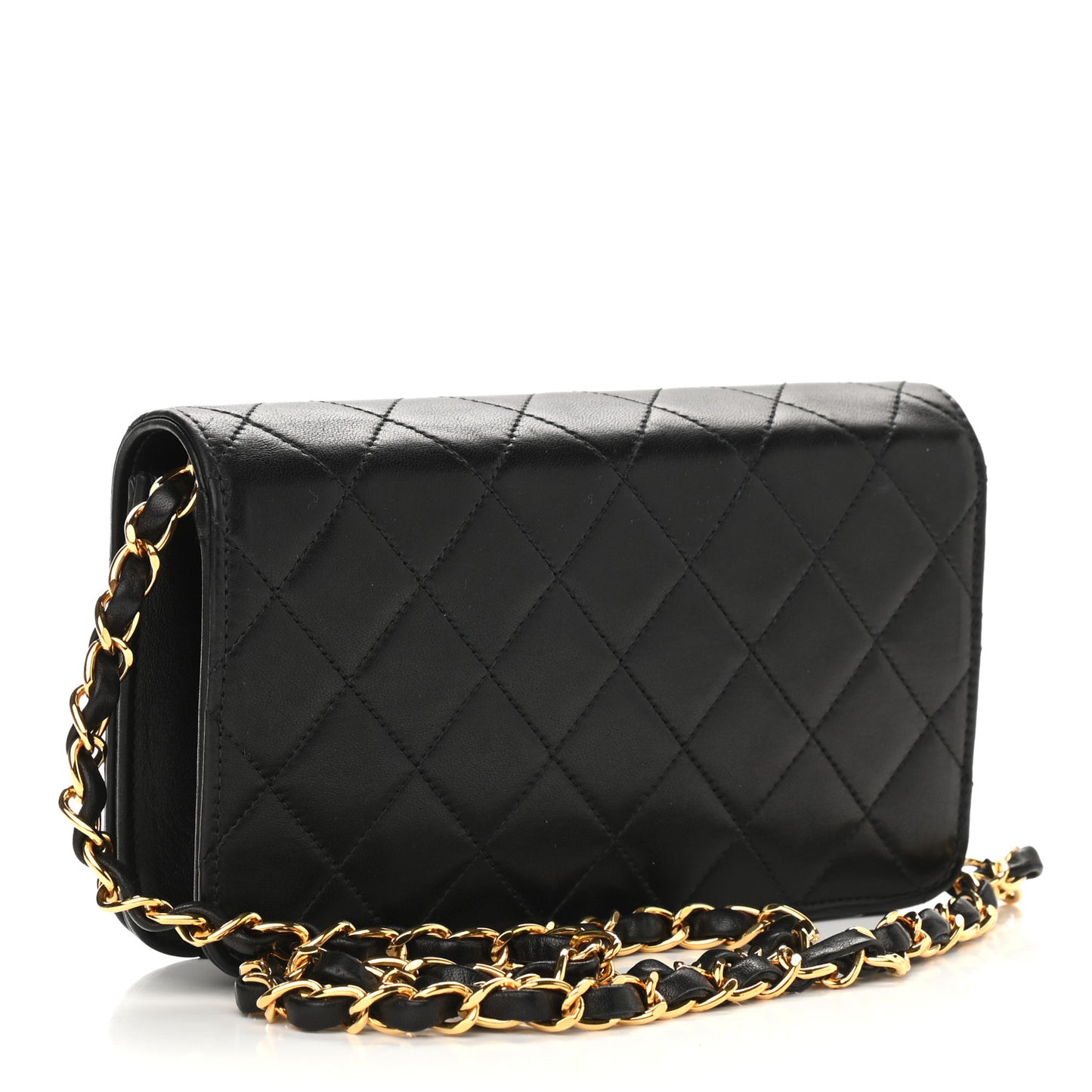 Lambskin Quilted Mini Flap Black