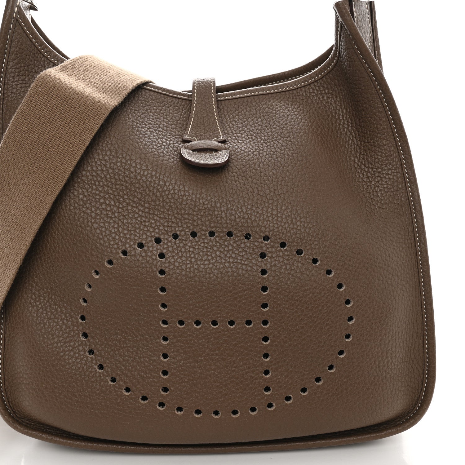 Hermes Taurillon Clemence Evelyne III PM Etoupe 8 of 11