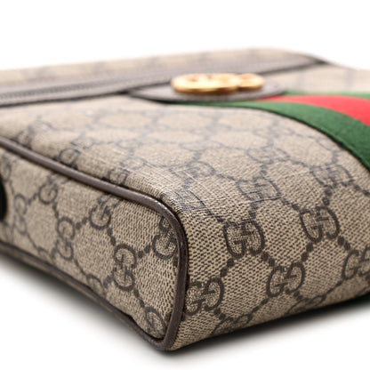 Gucci GG Supreme Monogram Web Small Ophidia Messenger Bag Brown 9 of 11