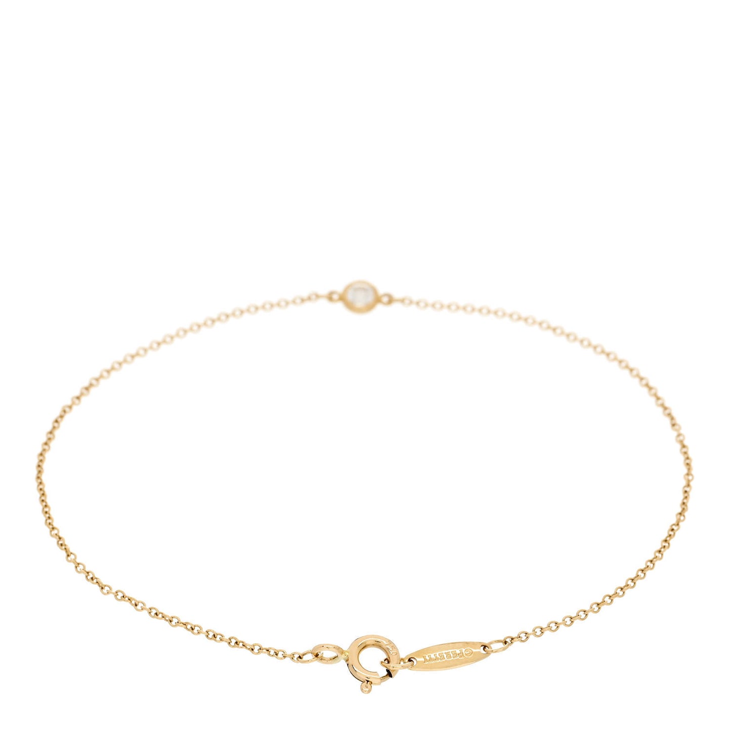 18K Yellow Gold Diamond .08ct Elsa Peretti Diamonds by the Yard Bracelet
