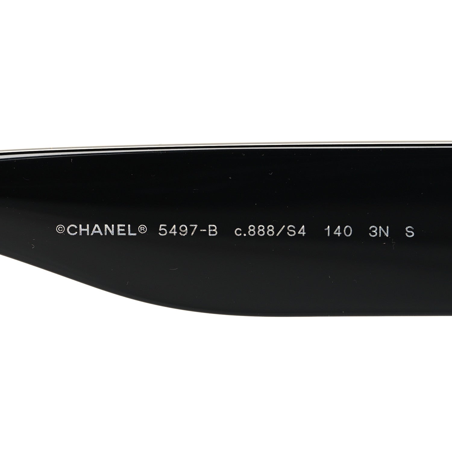 Chanel Acetate Crystal CC Shield Sunglasses 5497-B Black 5 of 7