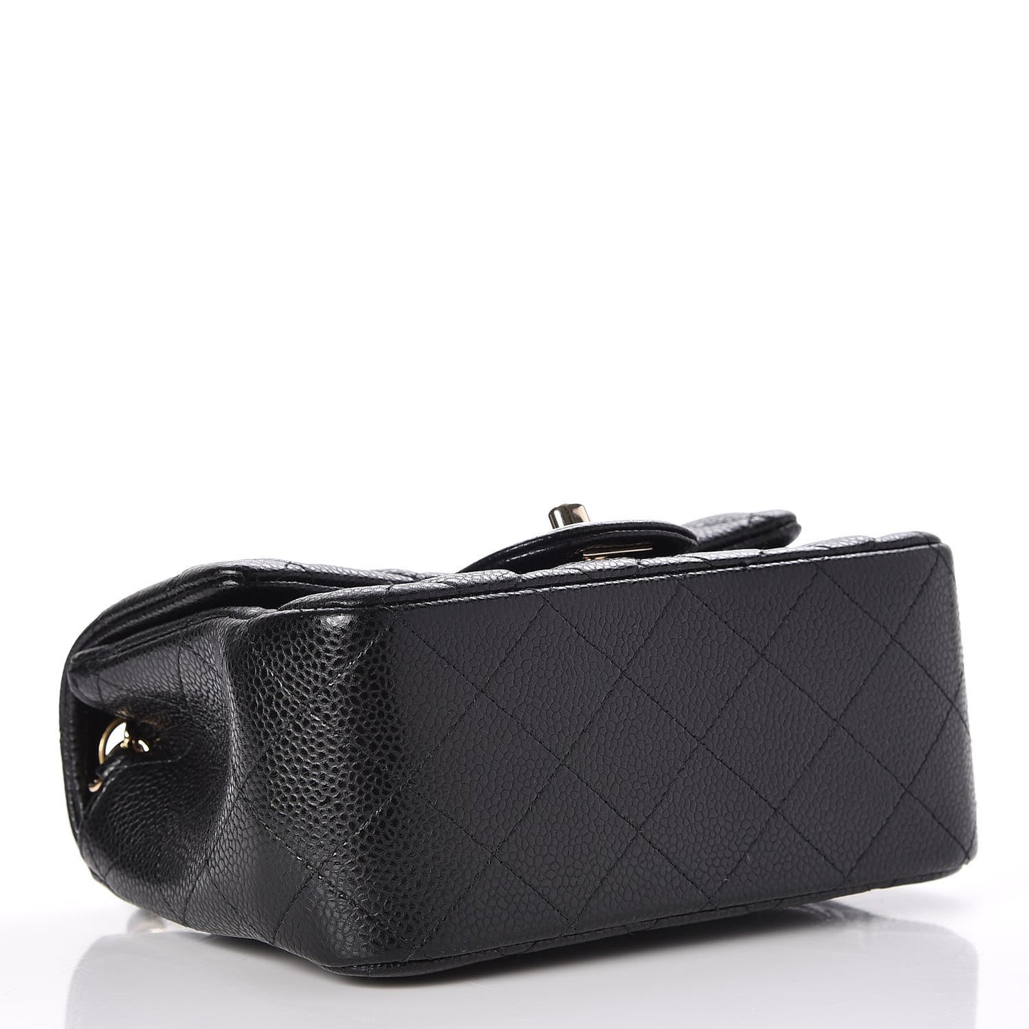 Caviar Quilted Mini Square Flap Black