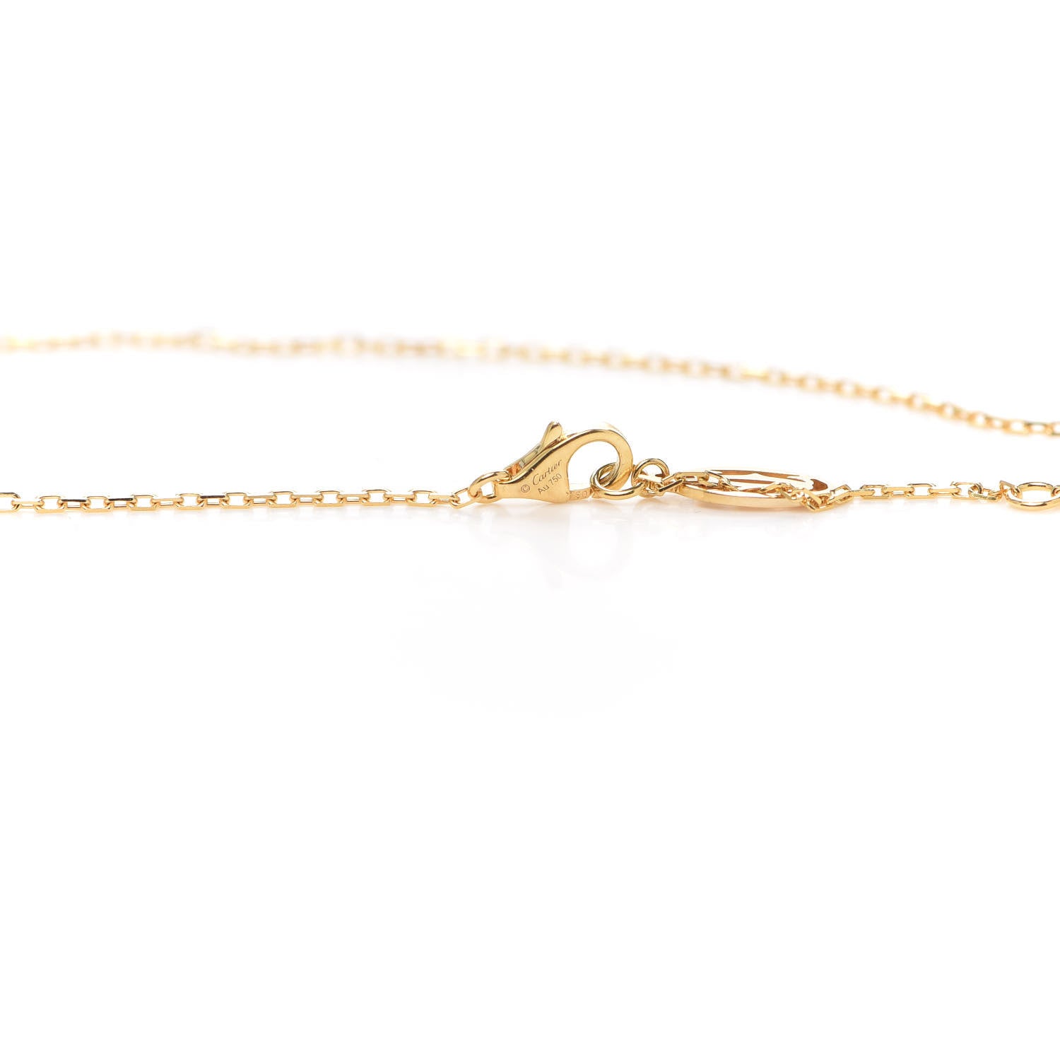 Cartier 18K Yellow Gold Diamond SM D'Amour Pendant Necklace 4 of 5