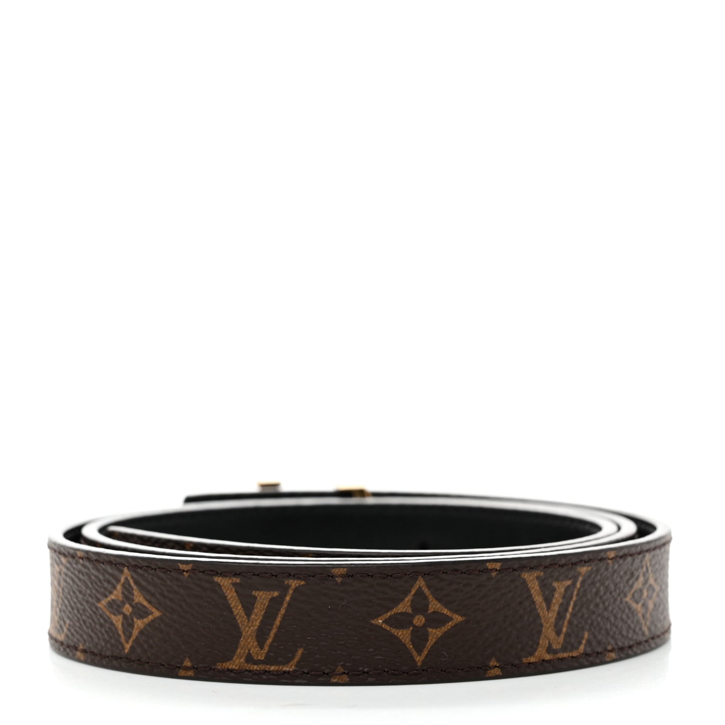 Calfskin Monogram 20mm LV Iconic Reversible Belt 75 30 Black