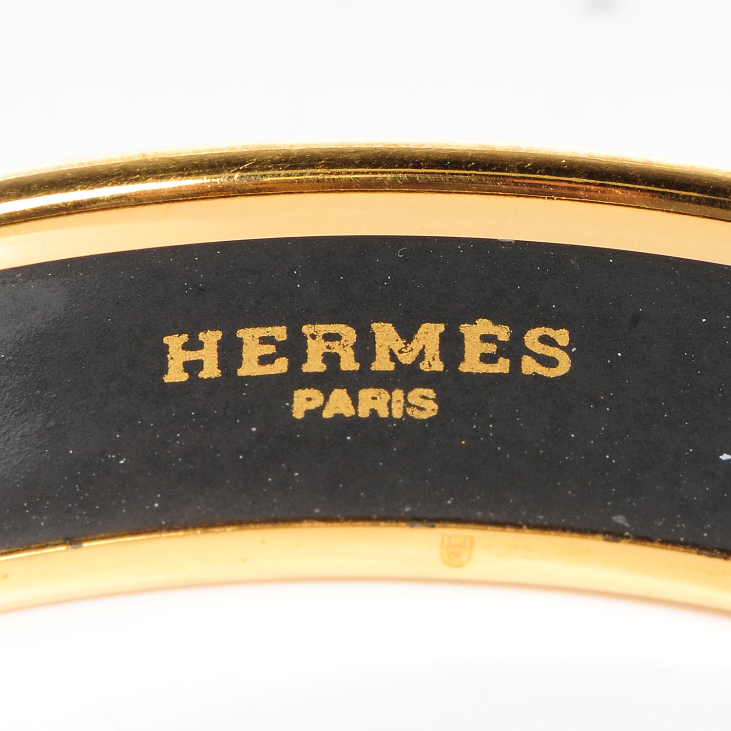 Hermes Enamel Printed Caleche Medium Bracelet 70 Yellow 4 of 6