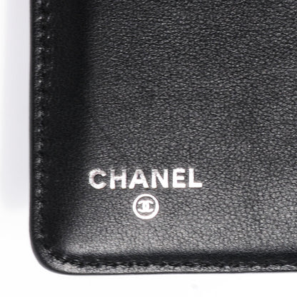 Chanel Patent Quilted CC French Wallet Black 6 of 8