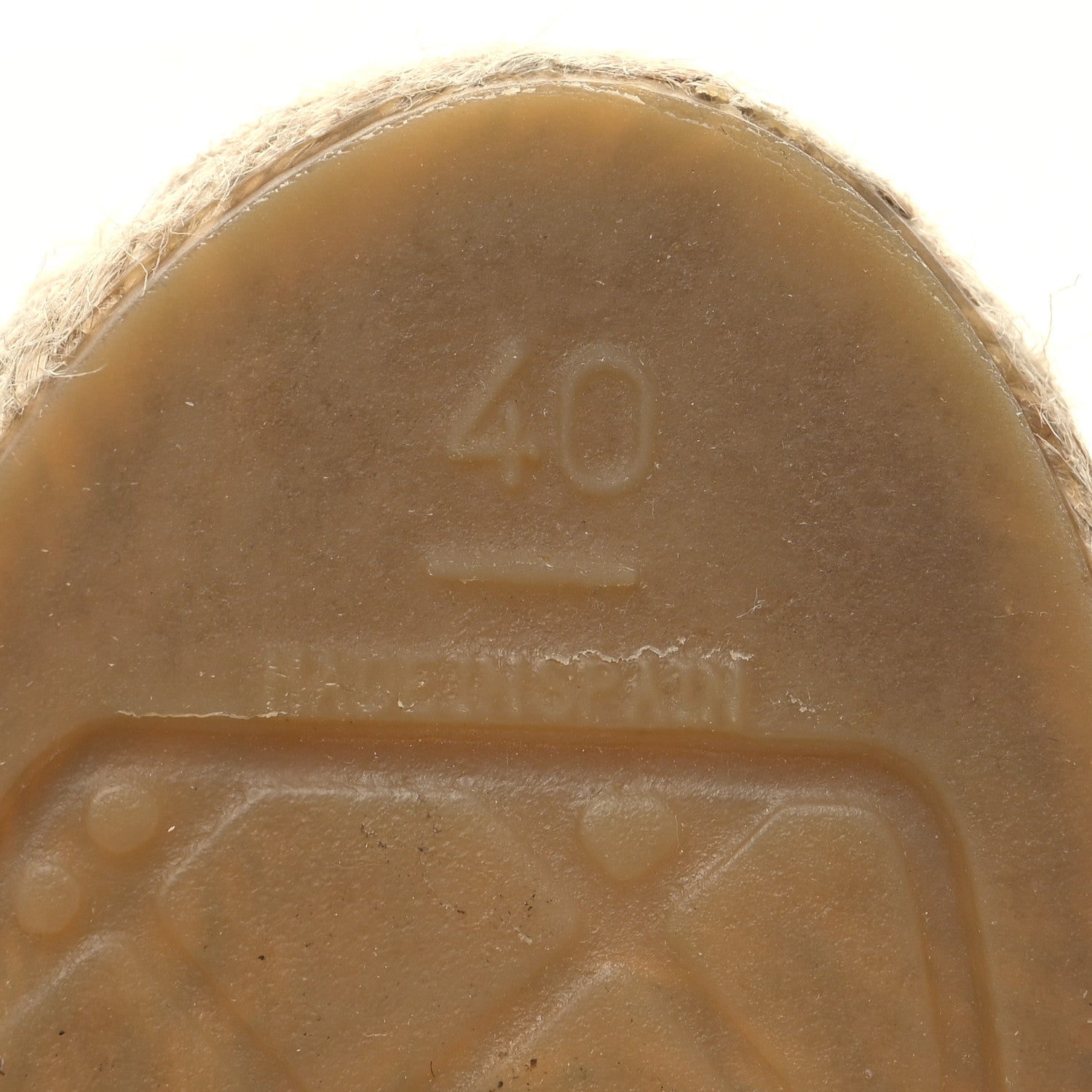 Chanel Goatskin CC Espadrille Mules 40 Ivory 7 of 9