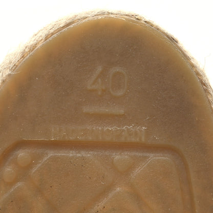 Chanel Goatskin CC Espadrille Mules 40 Ivory 7 of 9