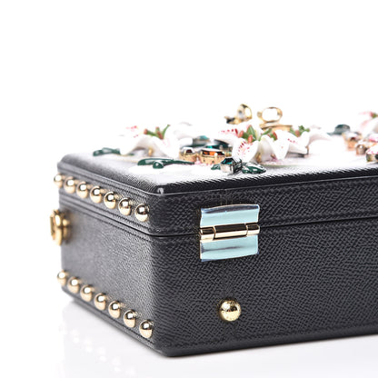 Dolce & Gabbana Dauphine Crystal Embellished Box Bag Black Multicolor 5 of 10