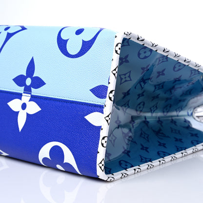 Louis Vuitton Monogram Giant Santa Monica Onthego Blue 9 of 9